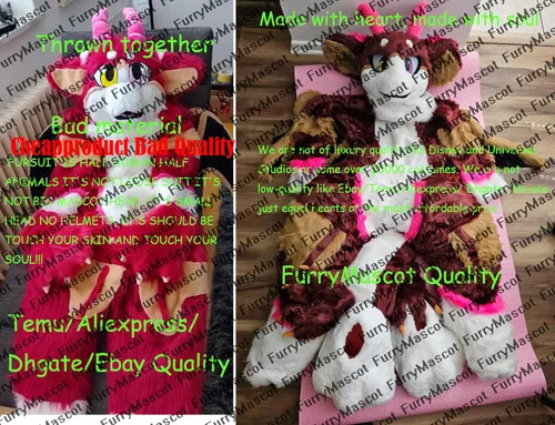 Vista 2 de FurryWu Studio Japón Kemono Kawaii Purple Husky Fursuit Adolescente Disfraces Caribou Completo Peludo Traje Fursona Kigurumi Anime, Púrpura
