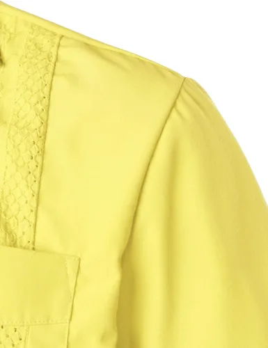 Vista 6 de VATPAVE Camisas de guayabera cubana con botones de manga corta para hombre