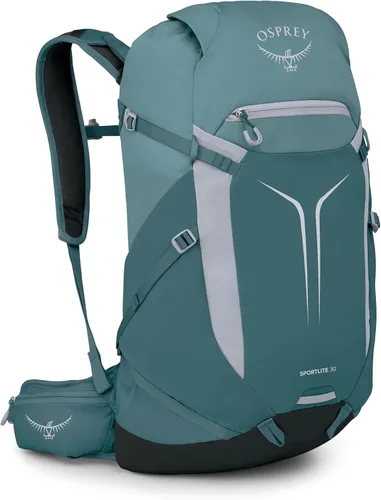 Vista 29 de Osprey Sportlite - Mochila ligera de senderismo (15 litros), color morado Púrpura grafito