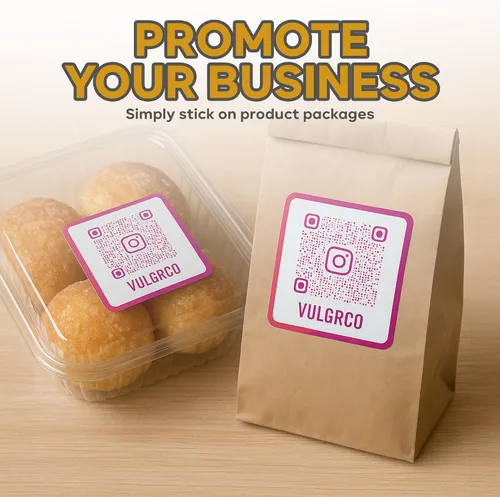 Vista 7 de VulgrCo Diseño Personalizado Haz Tus Propias Calcomanías Pegatinas Personalizadas Texto Nombre Imagen Foto Código QR - Hecho en Estados Unidos