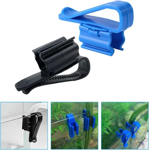 Vista 9 de balacoo Clip de tubo de agua para acuario, abrazadera de fijación multifunción para manguera de pecera, fácil instalación, soporte de manguera