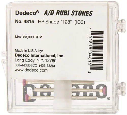 Vista 2 de Dedeco 4815 Piedra Rubi de óxido de aluminio, HP 128, IC3, paquete de 12