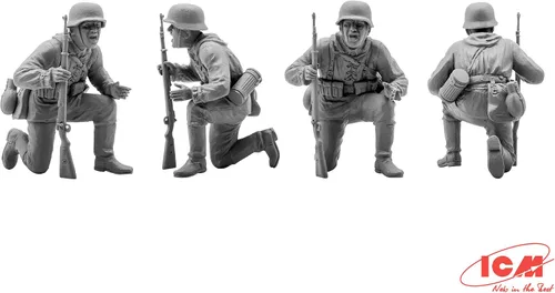 Vista 5 de ICM Modelos German Tank Riders 1942-1945 Kit