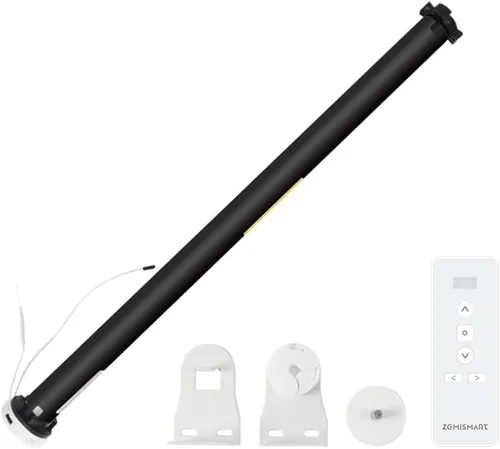 Vista 9 de Blindsmart Tuya Zigbee - Motor de persianas enrollables recargables para tubo de 1.496 pulgadas, persianas motorizadas, abridor de cortina