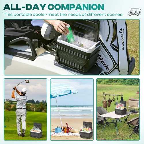 Vista 5 de DRIVE UP Enfriador de carrito de golf, enfriador de carrito de golf con soporte de montaje para Club Car DS EZGO TXT y Yamaha Star Carritos de golf