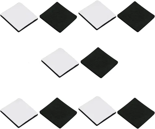 Vista 9 de 48 almohadillas de fieltro para muebles, almohadillas cuadradas de 0.63 pulgadas, protectores de suelo autoadhesivos antiarañazos para pies