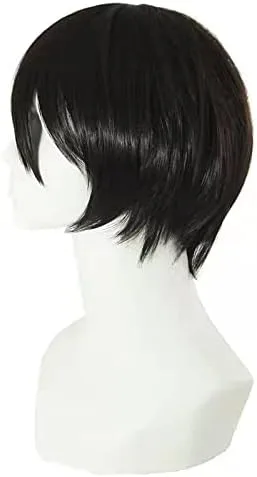 Vista 3 de Anime SAO Accesorios Cosplay Cinturón de cuero Kirito Party guante negro y peluca