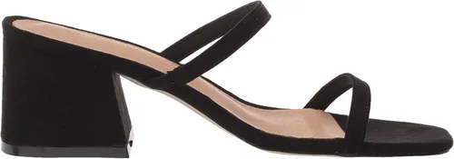 Vista 6 de ComeShun Sandalias de tacón bajo para mujer, con puntera abierta, puntera abierta, tacón de punta cuadrada