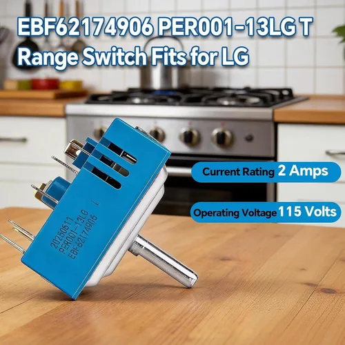 Vista 9 de PER001-13S T, PER001-13LG T OEM Interruptor de rango Rotatorio Reemplazo para LG Electric Range EBF62174901, EBF62174906
