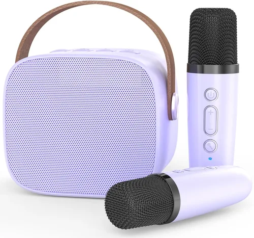 Vista 12 de Mini máquina de karaoke, juguetes divertidos, regalos de cumpleaños de Navidad para niños de 4 a 12 años, niñas, niños, adultos, juguetes