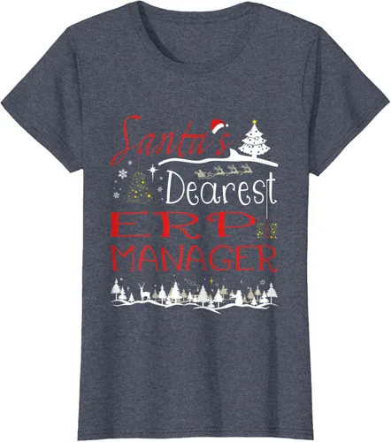 Vista 17 de ERP Manager Xmas Job Cute Christmas T-Shirt