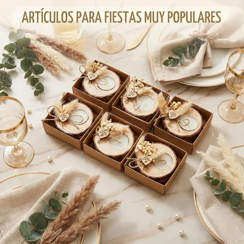 Vista 5 de 12 piezas de velas de boda para invitados – Portavelas conmemorativo de madera para despedida de soltera, recuerdos rústicos, regalos de invitados
