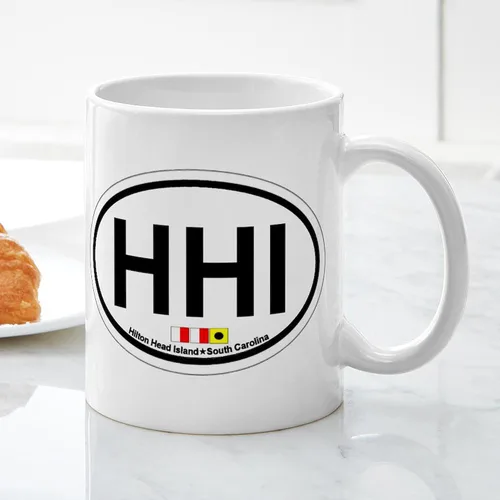 Vista 3 de CafePress Hilton Head Island SC - Taza de café de cerámica (11.0 fl oz)