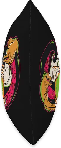 Vista 2 de Disney 100 Villains La Sirenita Úrsula Halloween D100 - Almohada de 16 x 16 pulgadas, multicolor