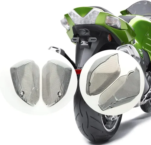 Vista 10 de TOPZONE Compatible con Kawasaki 2006-2019 Ninja ZX-14 / ZX-14R; lámpara Idicator intermitente intermitente de señal de giro (color verde)