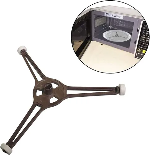 Vista 3 de 2 soportes para tocadiscos de microondas para horno de microondas de 9.6 pulgadas, placa giratoria plana de vidrio, soporte de bandeja de placa