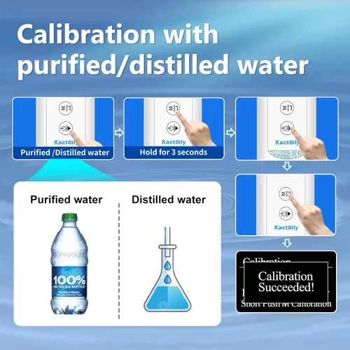 Vista 6 de Probador digital de agua 6 en 1 para agua potable, probador portátil de calidad de agua para TOC, COD, EC, UV275, temperatura, medidor TDS Medidor