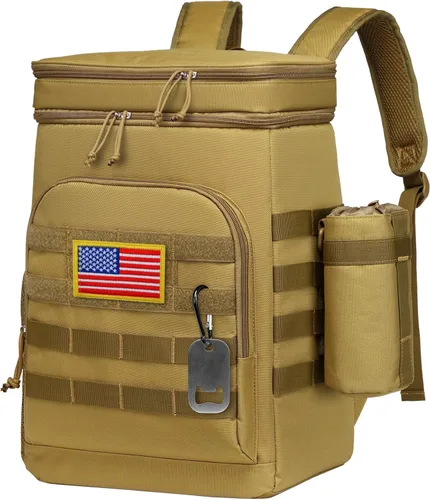 Vista 8 de TACTICISM Tactical Cooler Backpack Insulated Leak-Proof - 24L Heavy Duty Lunch Backpack for Men Women Adults, Soft Ice Chest Backpack as Gift Work