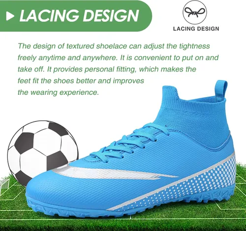 Vista 4 de CBUSTER Soccer Cleats Mens Women Outdoor Soccer Shoes for Big Boy AG TF