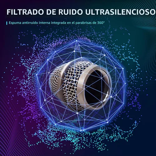 Vista 4 de CAROL E dur-916S - Micrófono vocal dorado XLR con cable para cantar, micrófono supercardioide dinámico con sistema de montaje de doble choque