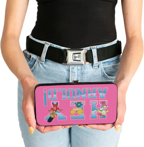 Vista 3 de Buckle-Down Cartera con bisagras para mujer Hey Arnold, 7" x 4", Hola Arnold!, Buckle-down Billetera con bisagra - Hey Arnold!