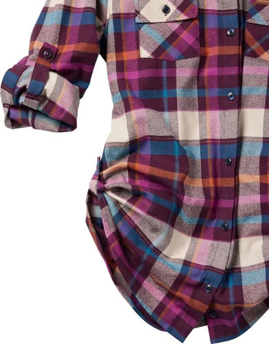 Vista 3 de Legendary Whitetails Camisa de franela a cuadros para mujer Stockyards