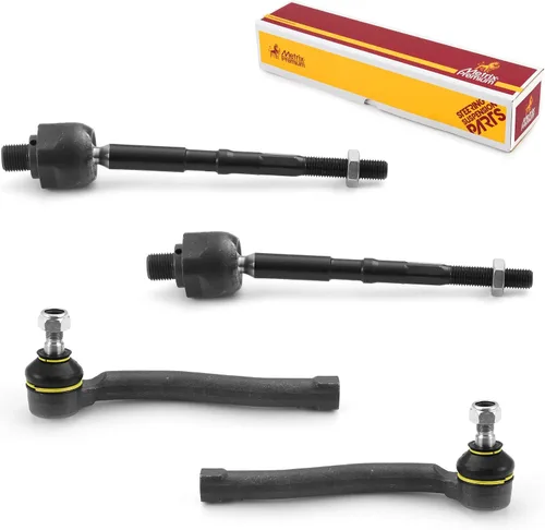 Vista 185 de Metrix Premium Chassis Parts - Kit de 4 piezas de extremos de barra de acoplamiento frontal exterior e interior compatible con Nissan Pathfinder