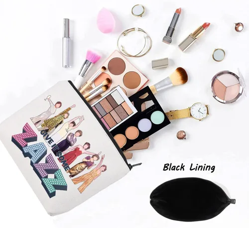 Vista 3 de LEVLO Bolsa de maquillaje cosmético musical para baile de graduación, regalo inspirado en personajes musicales, dale algo de Zazz, Zazz, Bolsa