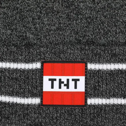 Vista 3 de Minecraft Creeper and TNT - Juego de gorro (2 unidades), multicolor, Multi colorido