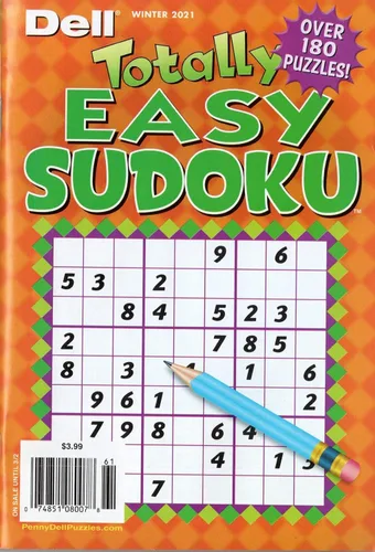 Vista 2 de Two (2) Great Sudoku Puzzle Books - Dell Totally Easy and Fun & Easy