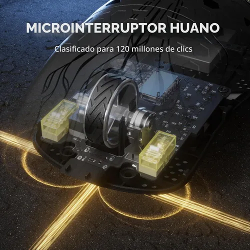 Vista 4 de Keychron Ratón inalámbrico G5 8K de 2,4 GHz y Bluetooth 5.3, 1.52 oz