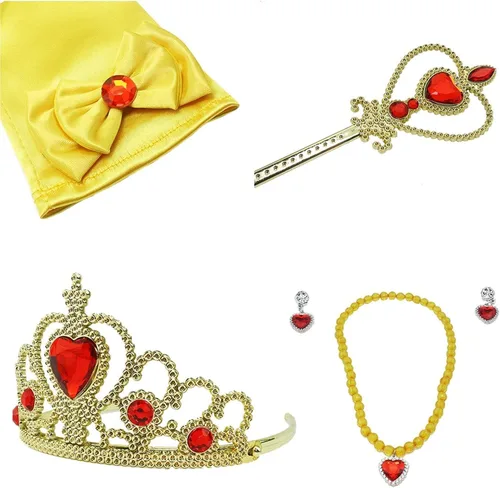 Vista 6 de Orgrimmar Accesorios de vestir de princesa con tiara corona y varita para regalos para niños y niñas