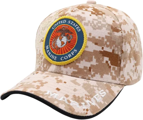 Vista 16 de Sombrero del Cuerpo de Marines de los Estados Unidos para hombre, gorra de béisbol militar oficial de la USMC, regalo para veteranos de los marines