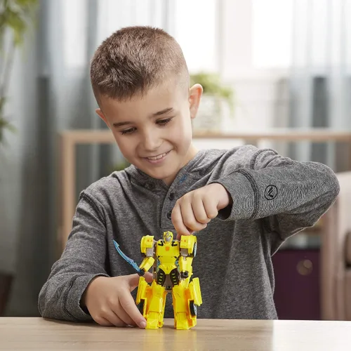 Vista 7 de Transformers Toys Cyberverse Ultra Class Bumblebee Figura de acción, combina con armadura Energon para encenderse, para niños de 6 años en adelante