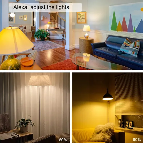 Vista 7 de Smart Dimmer Plug, 2.4G Wi-Fi regulable Smart Plug, interruptor de 2 vías, control de voz, blanco App Remote Control, No Hub Required, Set