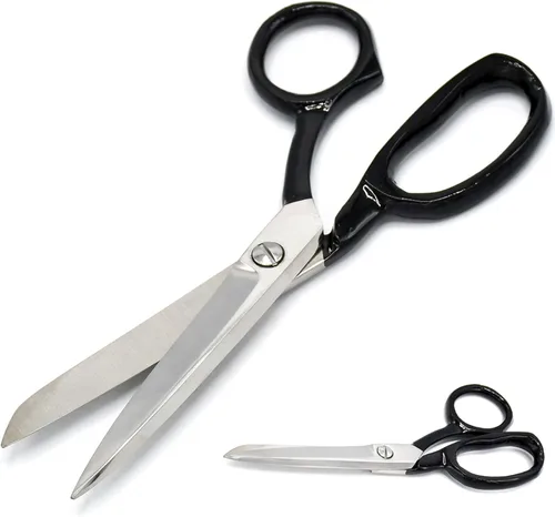 Vista 2 de Tijeras de sastre alemanas de alta calidad para corte de tela resistente, tapicería de 12 pulgadas, tijeras de costura para costura