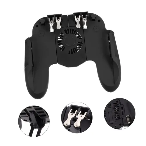 Vista 3 de Parliky Controller Trigger Adjustable Hand Grip Controller for Phone Mobile Game Controller Metal Mobile Trigger Phone Game Assist Portable Game