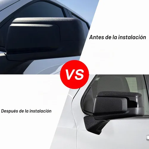 Vista 4 de sportuli Tapa Espejo Negro Reemplazo para 2019-2025 Accesorios de Chevy Silverado / GMC Sierra 1500 (Negro)