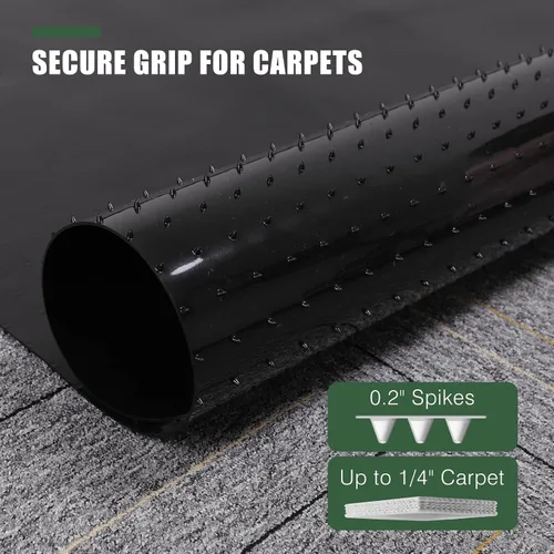 Vista 3 de Chair Mat for Carpet, 36" x 48" Office Chair Mat for Carpeted Floors, Non-Slip Carpet Protector Floor Mat with Grips, Plastic Heavy-Duty Rolling