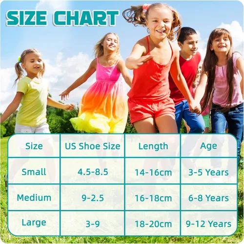 Vista 6 de Eyean Calcetines Deportivos Tipo Crew para Niños y Niñas de Algodón para Uniforme Escolar Casuales Básicos 6 Pares