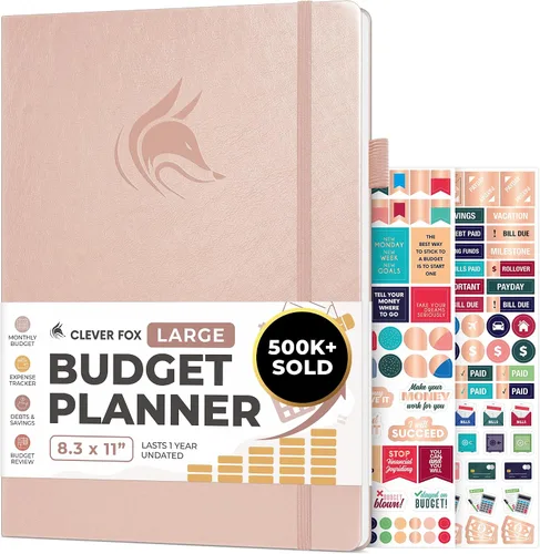 Vista 42 de Clever Fox Planificador de presupuesto de bolsillo, mini cuaderno de seguimiento de gastos. Organizador de presupuestos mensual, cuaderno