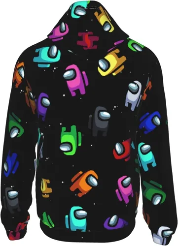 Vista 3 de Us Game Fans - Sudadera con capucha de manga larga para niños y niñas adolescentes