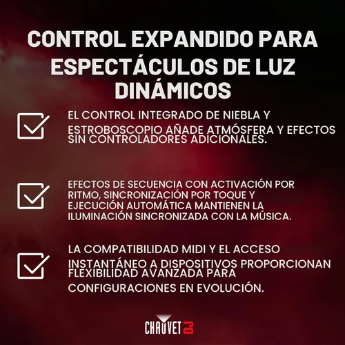 Vista 5 de CHAUVET DJ OBEY40 control DMX universal