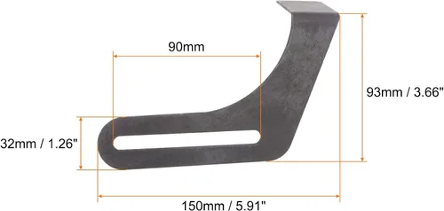 Vista 2 de HARFINGTON Juego de 2 piezas de herramientas para amoladora de banco, soporte de acero al carbono de 7.87 pulgadas, con tornillo para amoladora