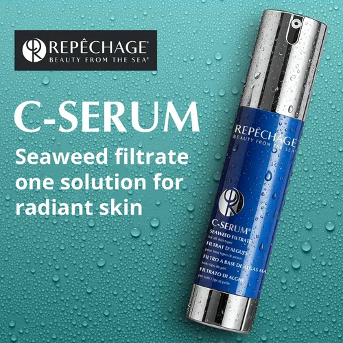 Vista 2 de Repechage C Serum - Suero facial de algas marinas, hidratación diaria antioxidante y rica en vitaminas para todo tipo de piel, textura ligera