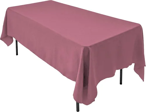 Vista 10 de AK TRADING CO. Mantel rectangular de poliéster de 60 x 102 pulgadas, fabricado en Estados Unidos, resistente a las arrugas, ignífugo, duradero