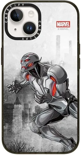 Vista 155 de CASETiFY Funda para iPhone Air, compatible con MagSafe Marvel VS CoLab Protección contra caídas de grado militar 4x de 8.2 pies Funda Capitán