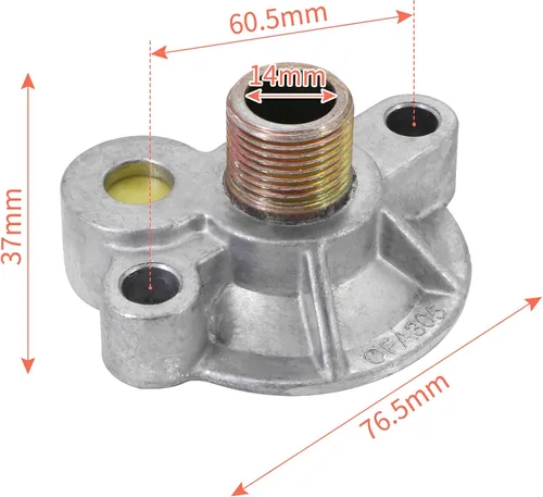 Vista 8 de KIPA Adaptador de filtro de aceite de repuesto para motores Chevy V8 de bloque pequeño SBC BBC Spin On Bypass 305 307 327 350 400 396 402 427 454#