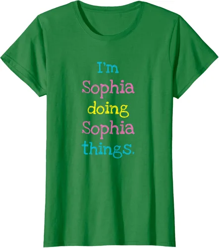 Vista 28 de Sophia - Camiseta con texto personalizado para niñas