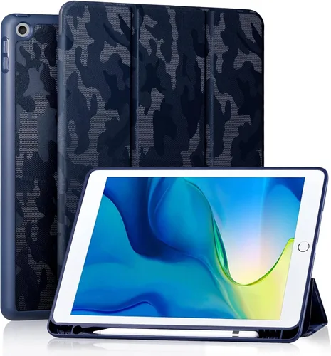 Vista 32 de Akkerds - Funda Compatible con iPad de 10.2 Pulgadas 2021/2020/2019, para iPad de 9ª/8ª/7ª Generación con Soporte para Lápiz, Funda Protectora